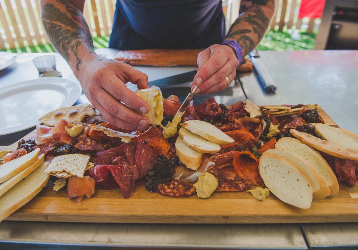 Chef preparing food